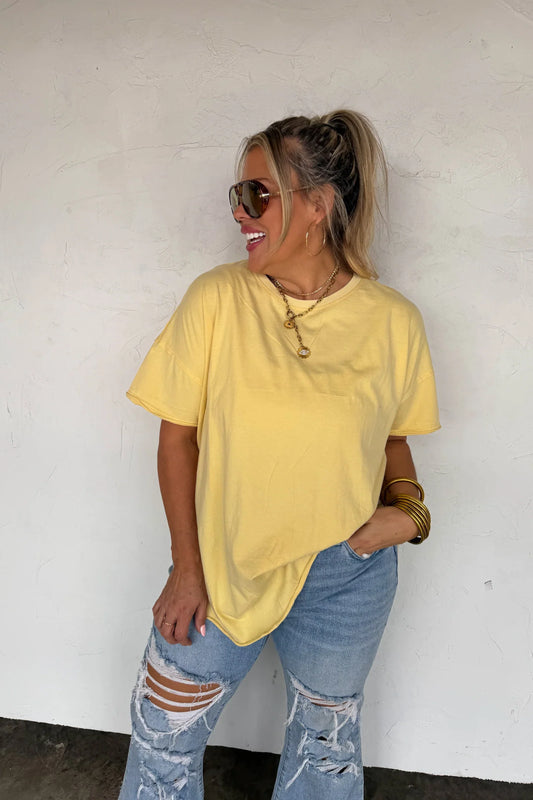 PREORDER: Blakeley Spring Joey Washed Cotton Boyfriend Tee