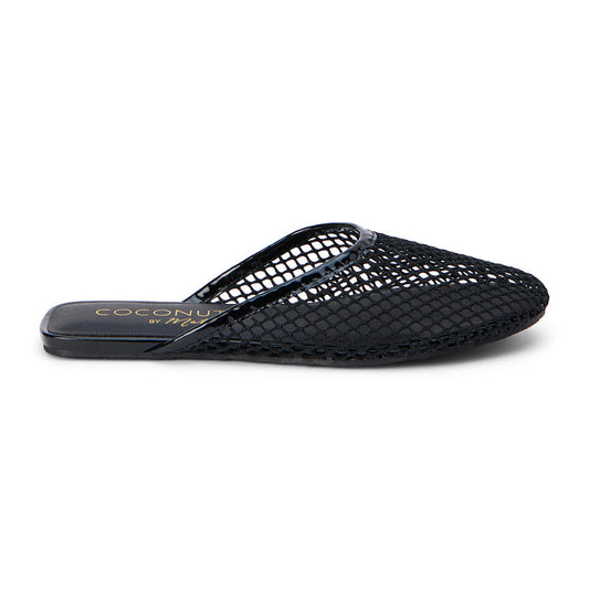 Brooklyn Flat Mule in Black